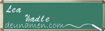 Lea Wadle Visitenkarte